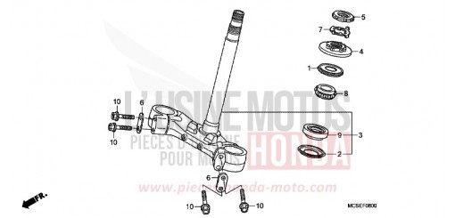 TIGE DE DIRECTION ST1300AE de 2014